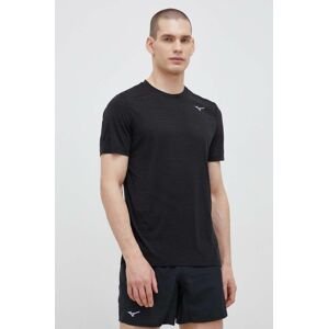Běžecké tričko Mizuno Impulse černá barva