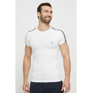 Tričko Emporio Armani Underwear bílá barva, s aplikací