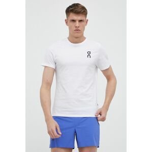 Tričko On-running bílá barva, s potiskem