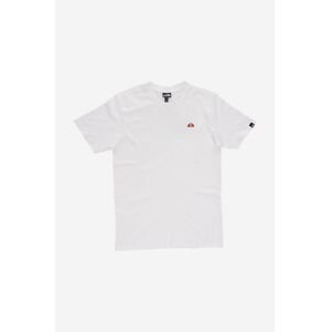 Bavlněné tričko Ellesse bílá barva, s potiskem, SHR17632-WHITE