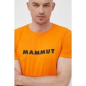 Sportovní tričko Mammut Core Logo oranžová barva, s potiskem