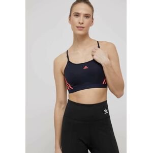 Sportovní podprsenka adidas Performance HC7865 tmavomodrá barva