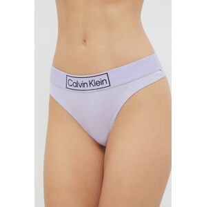 Tanga Calvin Klein Underwear fialová barva