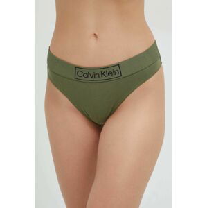 Tanga Calvin Klein Underwear zelená barva