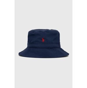 Dětský klobouk Polo Ralph Lauren tmavomodrá barva