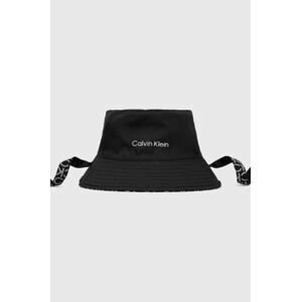Oboustranný klobouk Calvin Klein černá barva