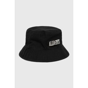 Bavlněná čepice AllSaints černá barva