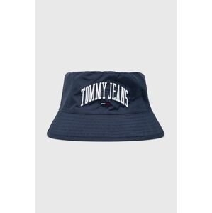 Oboustranný klobouk Tommy Jeans tmavomodrá barva