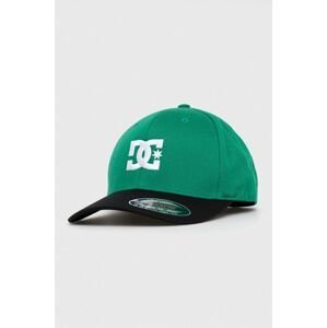 Čepice DC zelená barva, hladká