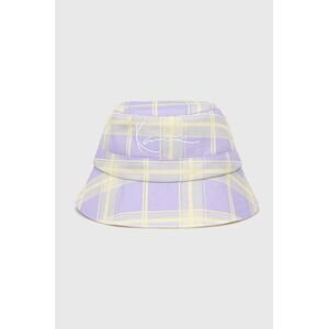 Oboustranný klobouk Karl Kani fialová barva