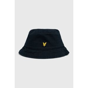 Bavlněná čepice Lyle & Scott tmavomodrá barva, bavlněný