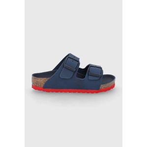 Dětské pantofle Birkenstock tmavomodrá barva