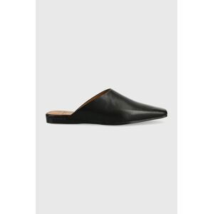 Kožené pantofle Vagabond Shoemakers Wioletta dámské, černá barva