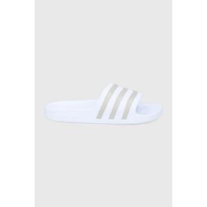 Pantofle adidas Adilette EF1730.D dámské, bílá barva, EF1730