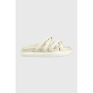 Kožené pantofle Aldo Kutshina dámské, bílá barva
