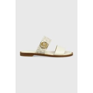 Kožené sandály MICHAEL Michael Kors Summer Sandal dámské, šedá barva