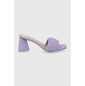 Pantofle Steve Madden Monte Carlo dámské, fialová barva, na podpatku