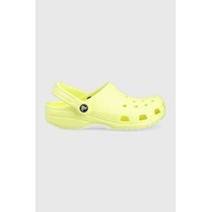 Pantofle Crocs dámské, žlutá barva