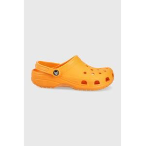 Pantofle Crocs dámské, oranžová barva