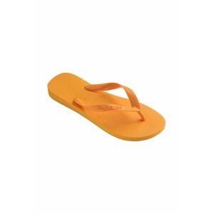 Žabky Havaianas Top dámské, oranžová barva, na plochém podpatku