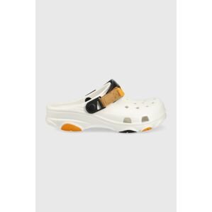 Pantofle Crocs bílá barva, 206340.94S-WHT.MLT