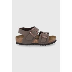 Dětské sandály Birkenstock hnědá barva