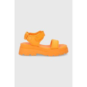 Sandály Aldo Cendrix dámské, oranžová barva, na platformě