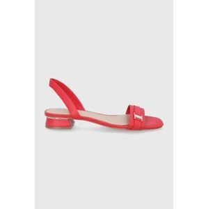 Sandály Aldo Crescenta dámské, červená barva