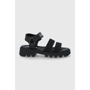 Sandály Karl Lagerfeld Terra Firma dámské, černá barva, na platformě