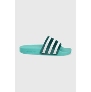 Pantofle adidas Originals Adilette GX3371 dámské, tyrkysová barva, GX3371-MNRS/WHT