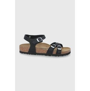 Kožené sandály Birkenstock Kumba dámské, černá barva