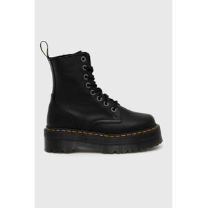 Kožené workery Dr. Martens Jadon III dámské, černá barva, na plochém podpatku