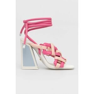 Kožené sandály Kat Maconie Monira růžová barva