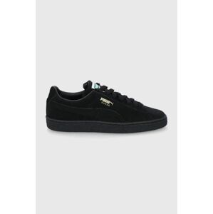 Semišové boty Puma Suede Classic XXI černá barva, 37491512, 374915