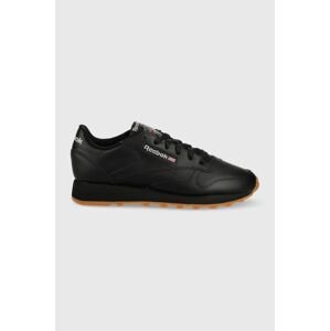 Kožené sneakers boty Reebok Classic CLASSIC LEATHER černá barva, GY0954.100008493