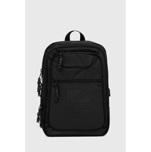 Batoh Pepe Jeans Bromley Ldn Back Pack pánský, černá barva, velký, hladký