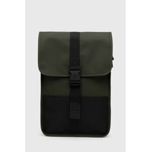 Batoh Rains 13700 Buckle Backpack Mini zelená barva, velký, hladký