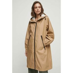 Nepromokavý kabát Medicine dámský, béžová barva, přechodný, oversize