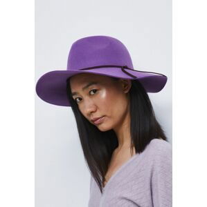 Vlněný klobouk Medicine fialová barva, vlněný
