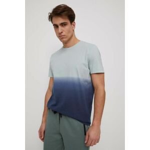 Bavlněné tričko Medicine tyrkysová barva