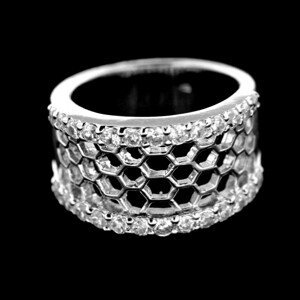 Stříbrný prsten 14976