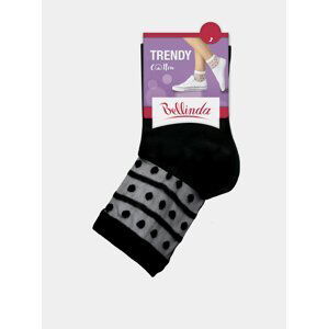 Bílé dámské ponožky s ozdobným detailem Bellinda TRENDY COTTON SOCKS