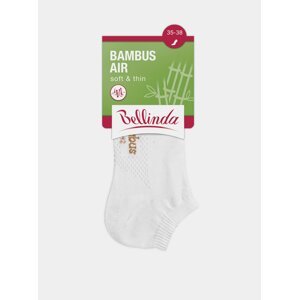 Bílé dámské kotníkové ponožky Bellinda BAMBUS AIR LADIES IN-SHOE SOCKS