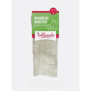 Černé dámské zimní ponožky Bellinda BAMBUS WINTER SOCKS