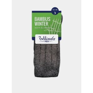 Pánské zimní ponožky BAMBUS WINTER SOCKS - Pánské zimní bambusové ponožky - černá