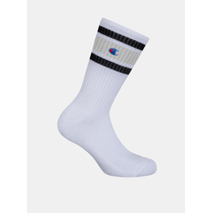 CREW SOCKS CHAMPION PREMIUM UNISEX - 1 pár prémiových sportovních ponožek Champion - bílá