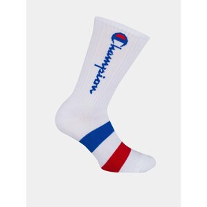 CREW SOCKS ROCHESTER AUTHENTIC - 1 pár Champion vyšších sportovních ponožek - bílá - červená - modrá