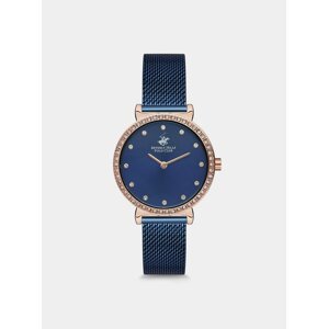 Dámské hodinky s nerezovým páskem v tmavě modré barvě  Beverly Hills Polo Club