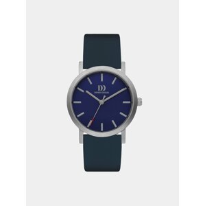 Dámské hodinky s tmavě modrým koženým páskem Danish Design