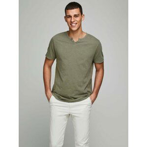 Khaki tričko Jack & Jones